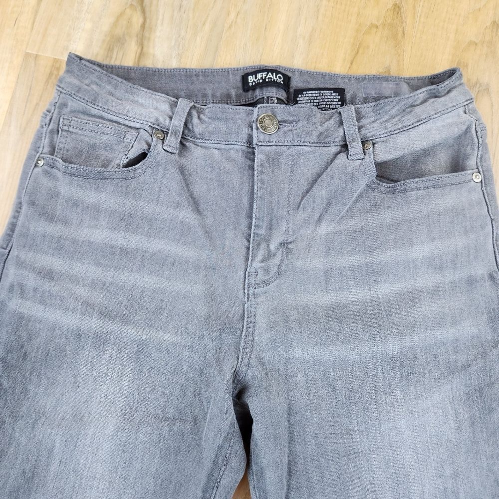 💛Buffalo David Bitton Gray Jeans Size 12 - Picture 4 of 8